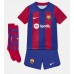 Barcelona Marcos Alonso #17 Hemmakläder Barn 2023-24 Kortärmad (+ Korta byxor)